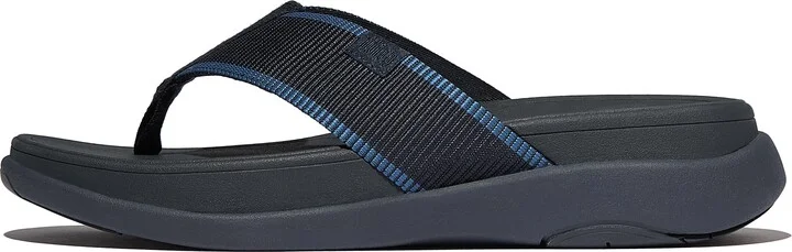 FitFlop F-MODE GO Water-Resistant Webbing Toe-Post Sandals Webbing Polyester
