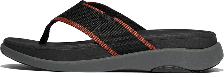 FitFlop F-MODE GO Water-Resistant Webbing Toe-Post Sandals Webbing Polyester