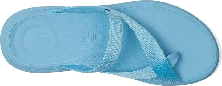 FitFlop F-Mode Go Webbing Flatform Sling Toe-Post Sandals Women's Wedge Shoes Bondi Blue : 5 M (B), Synthetic - Image 2