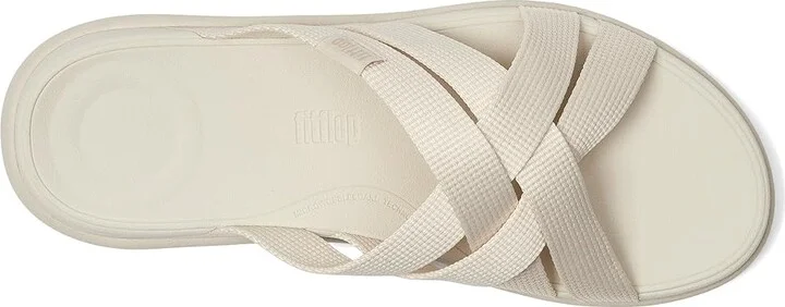 FitFlop F-Mode Go Webbing Flatform Strappy Slides Women's Wedge Shoes Paris Beige : 11 M (B), Synthetic - Image 2