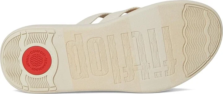 FitFlop F-Mode Go Webbing Flatform Strappy Slides Women's Wedge Shoes Paris Beige : 11 M (B), Synthetic - Image 3
