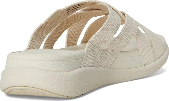 FitFlop F-Mode Go Webbing Flatform Strappy Slides Women's Wedge Shoes Paris Beige : 11 M (B), Synthetic - Image 4