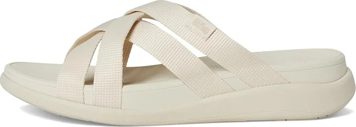FitFlop F-Mode Go Webbing Flatform Strappy Slides Women's Wedge Shoes Paris Beige : 11 M (B), Synthetic - Image 6