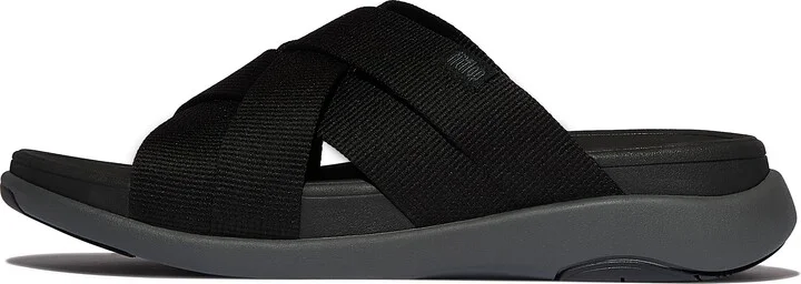 FitFlop F-MODE Go Webbing Strappy Slides Polyester