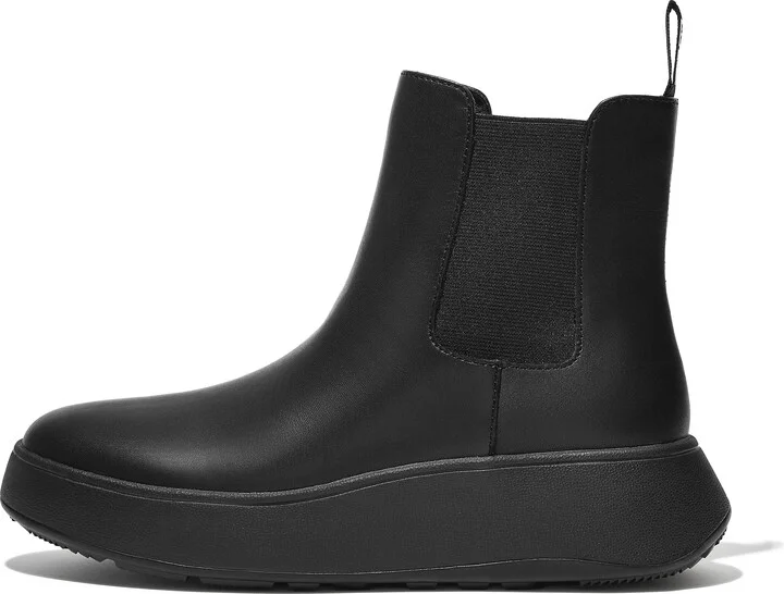 FitFlop F-MODE Leather Flatform Chelsea Boots