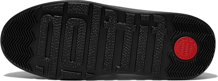 FitFlop F-Mode Leather Flatform Penny Loafers Women's Flat Shoes All Black : 6.5 M (B), Leather/Rubber - Image 3