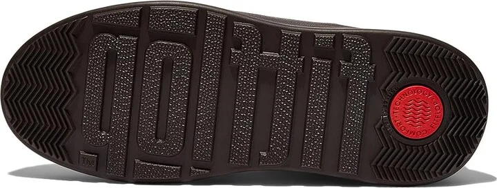 FitFlop F-Mode Leather Flatform Penny Loafers Women's Flat Shoes Plummy : 7 M (B), Leather/Rubber - Image 3