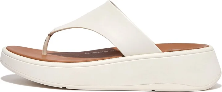 FitFlop F-MODE Leather Flatform Toe-Post Sandals
