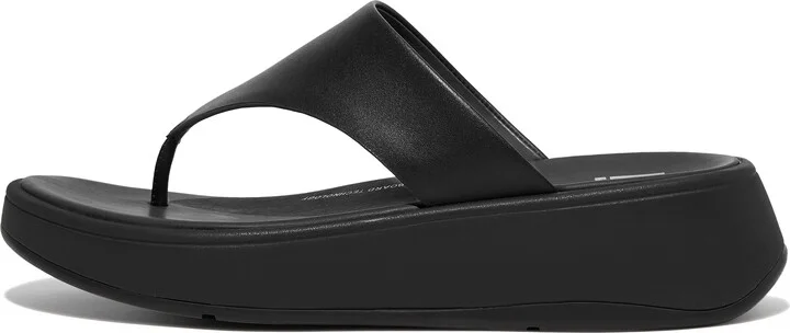 FitFlop F-MODE Leather Flatform Toe-Post Sandals