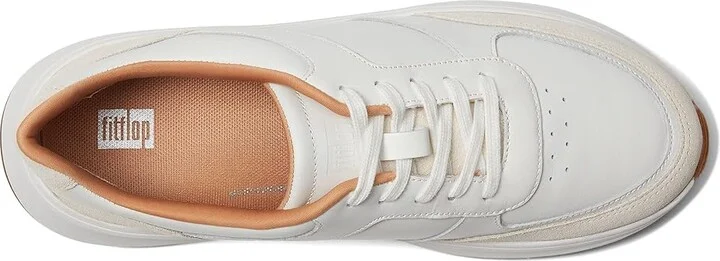 FitFlop F-Mode Leather/Suede Flatform Sneakers Women's Shoes Urban White : 7 M (B) - Image 2
