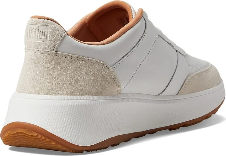 FitFlop F-Mode Leather/Suede Flatform Sneakers Women's Shoes Urban White : 7 M (B) - Image 4