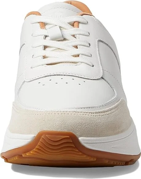 FitFlop F-Mode Leather/Suede Flatform Sneakers Women's Shoes Urban White : 7 M (B) - Image 5