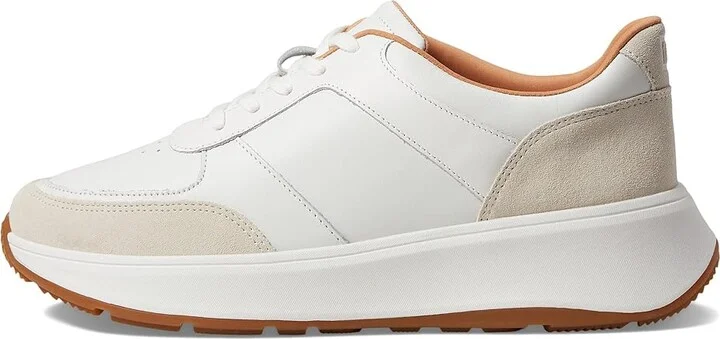 FitFlop F-Mode Leather/Suede Flatform Sneakers Women's Shoes Urban White : 7 M (B) - Image 6
