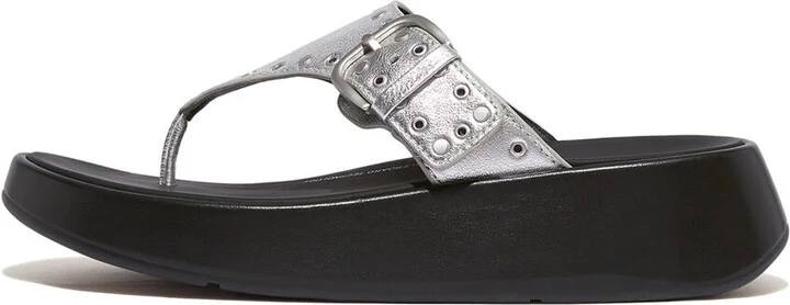 Fitflop F-Mode Leather Toe Post Sandal - Image 2