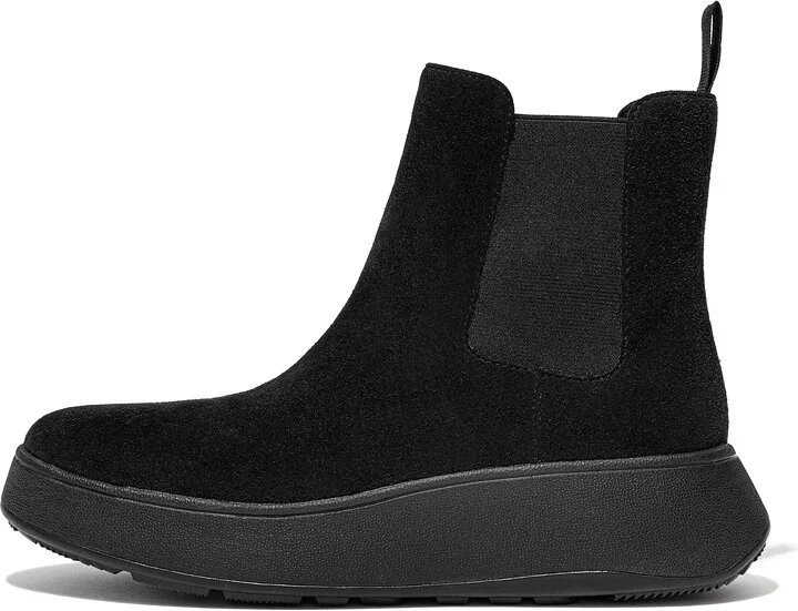 FitFlop F-MODE Suede Flatform Chelsea Boots