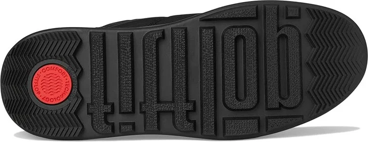 FitFlop F-Mode Water-Resistant Fleece-Lined Mesh Flatform Laced Booties Women's Boots Black : 8 M (B), EVA/Fleece/Lace - Image 3