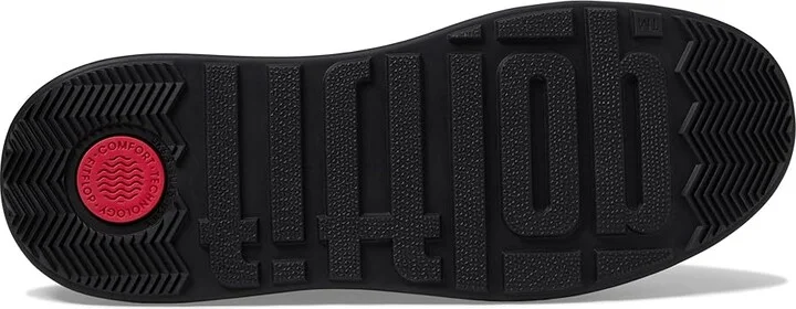 FitFlop F-Mode Women's Flat Shoes Latte Beige/Black : 7 M (B), Leather - Image 3