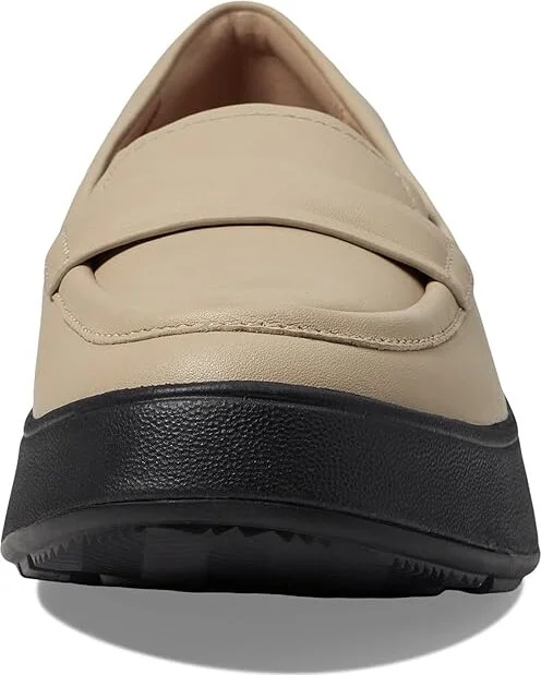 FitFlop F-Mode Women's Flat Shoes Latte Beige/Black : 7 M (B), Leather - Image 5