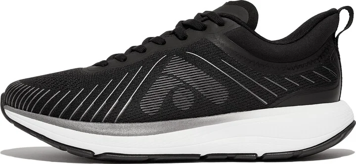 FitFlop FFRUNNER Metallic-Detail Ombré-Sole Mesh Running/Sports Sneakers Mesh/Microfibre/Webbing
