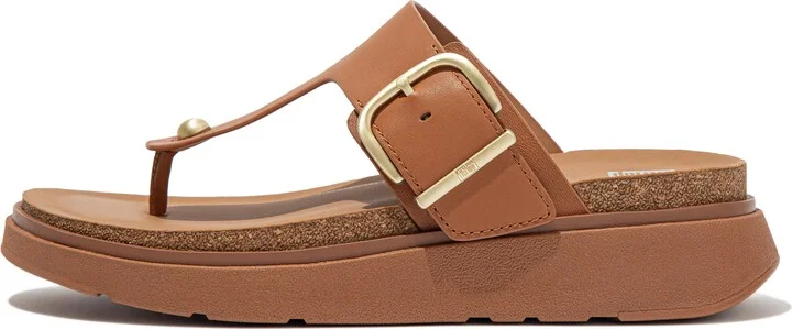 FitFlop GEN-FF Buckle Leather Toe-Post Sandals