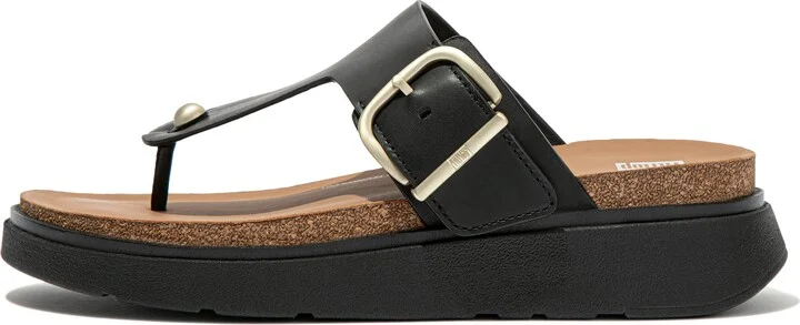 FitFlop GEN-FF Buckle Leather Toe-Post Sandals