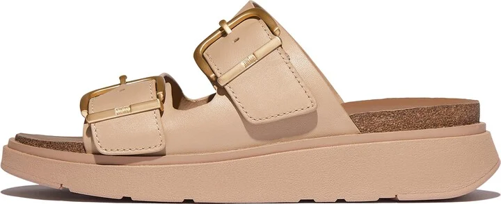 FitFlop GEN-FF Buckle Two-Bar Leather Slides