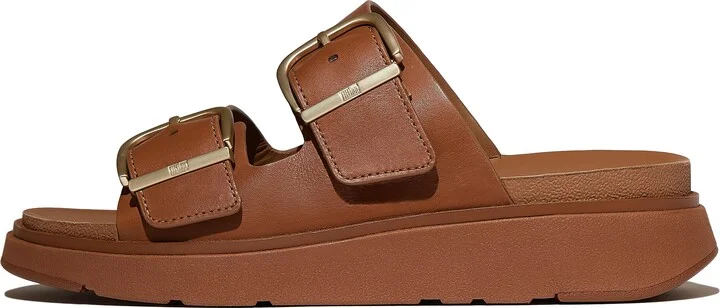 FitFlop GEN-FF Buckle Two-Bar Leather Slides