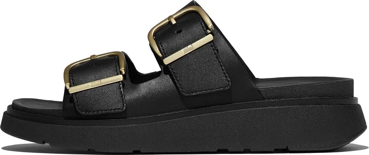 FitFlop GEN-FF Buckle Two-Bar Leather Slides