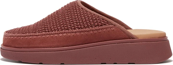 FitFlop GEN-FF e01 Crochet Mules Polyester Knit/Suede/Cotton (Piping)