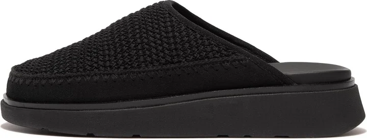 FitFlop GEN-FF e01 Crochet Mules Polyester Knit/Suede/Cotton (Piping)
