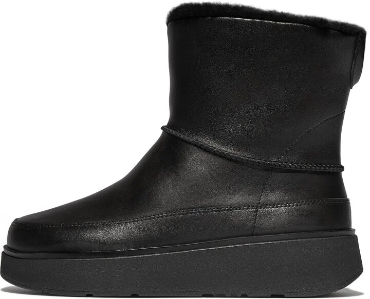 FitFlop GEN-FF Mini Shearling-Lined Leather Boots