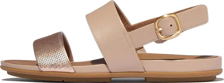 FitFlop GRACIE Sequin Leather Back-Strap Sandals Leather Sequin