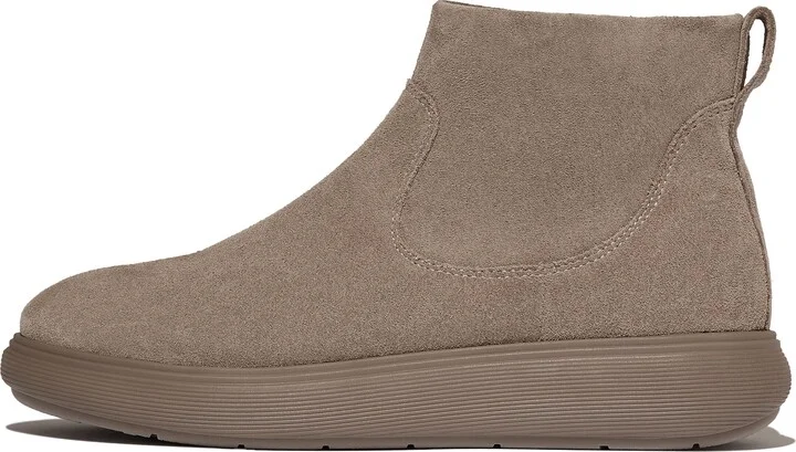 FitFlop iQ-COMFF Suede Zip Ankle Boots