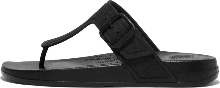 FitFlop iQUSHION Adjustable Buckle Flip-Flops Rubber