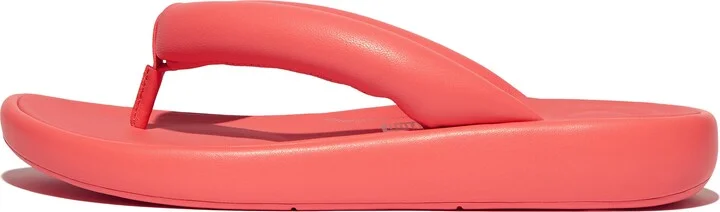 FitFlop IQUSHION D-LUXE Padded Leather Flip-Flops
