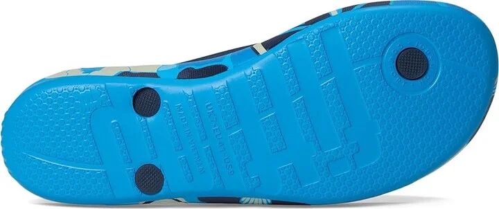 FitFlop Iqushion Flowerz Ergonomic Flip-Flops Women's Wedge Shoes Bondi Blue Mix : 5 M (B), Rubber - Image 3