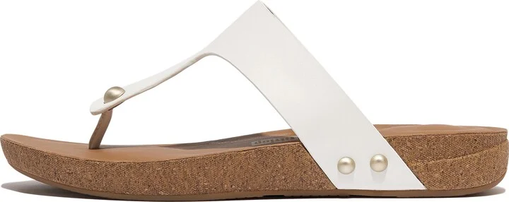 FitFlop IQUSHION Leather Toe-Post Sandals