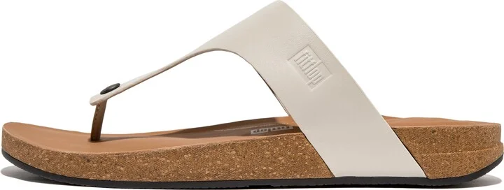 FitFlop IQUSHION Leather Toe-Post Sandals