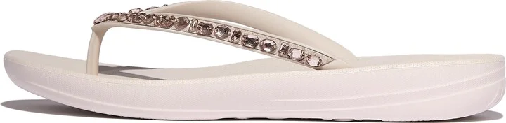 FitFlop IQUSHION Multi-Crystal Ergonomic Flip-Flops Rubber With Crystals