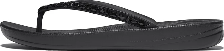 FitFlop IQUSHION Multi-Crystal Ergonomic Flip-Flops Rubber With Crystals
