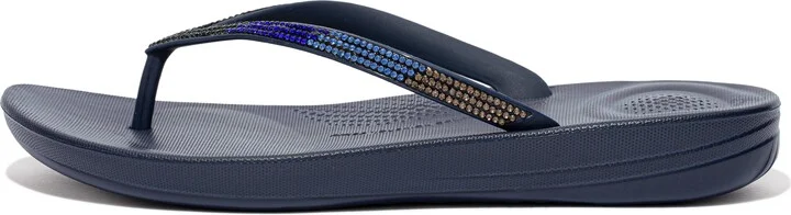 FitFlop IQUSHION Ombré Sparkle Flip-Flops Rubber