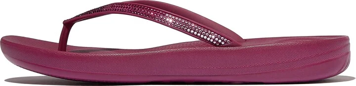 FitFlop IQUSHION Ombré-Sparkle Flip-Flops Rubber With Crystals
