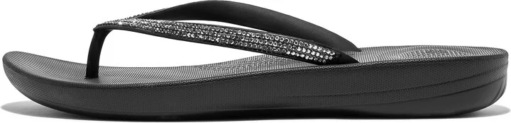 FitFlop iQUSHION Sparkle Ergonomic Flip-Flops Rubber