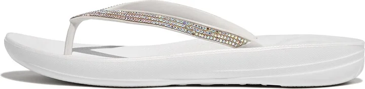 FitFlop iQUSHION Sparkle Ergonomic Flip-Flops Rubber