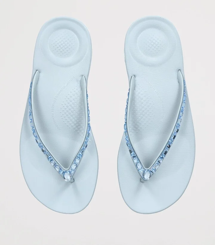 FitFlop Iqushion Sparkle Flip Flops - Image 4