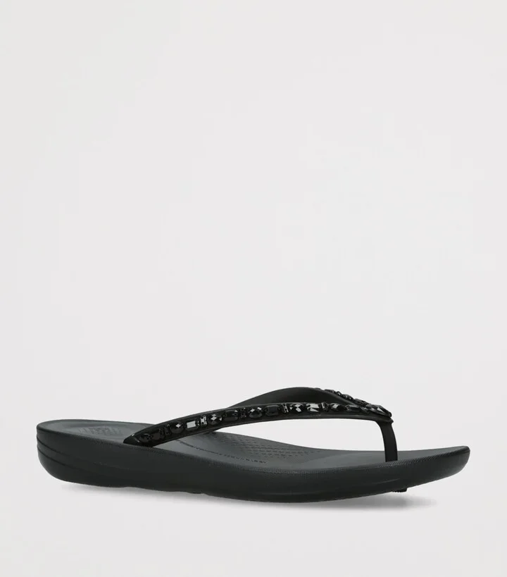 FitFlop Iqushion Sparkle Flip Flops - Image 3