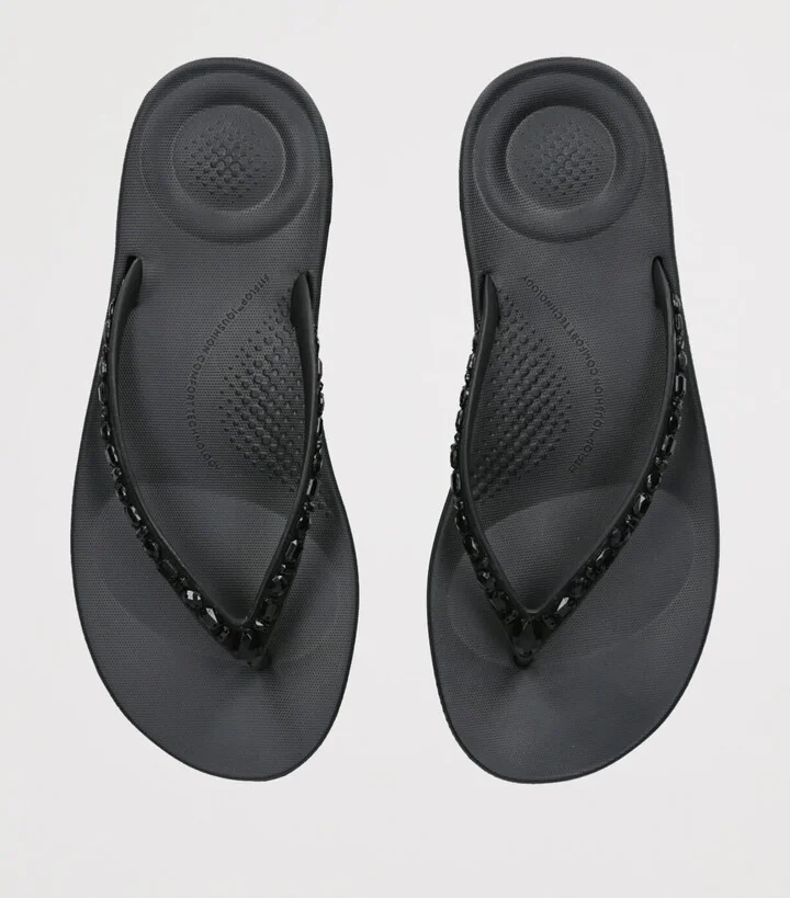 FitFlop Iqushion Sparkle Flip Flops - Image 4