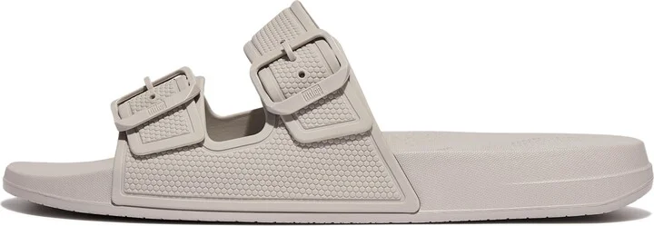 FitFlop iQUSHION Two-Bar Buckle Slides Rubber
