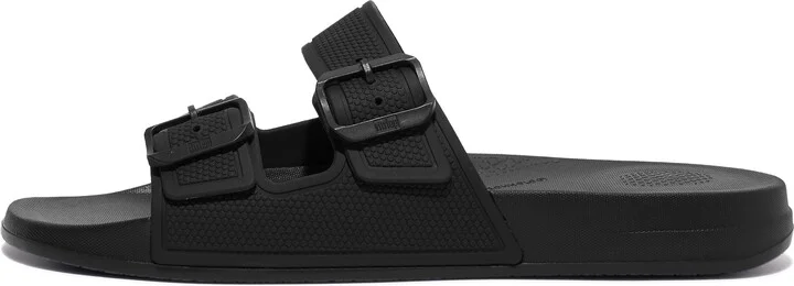 FitFlop iQUSHION Two-Bar Buckle Slides Rubber