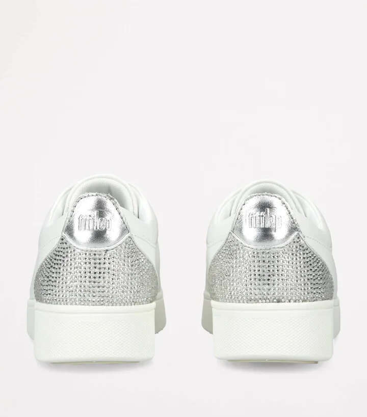 FitFlop Leather Embellished Rally Sneakers - Image 2